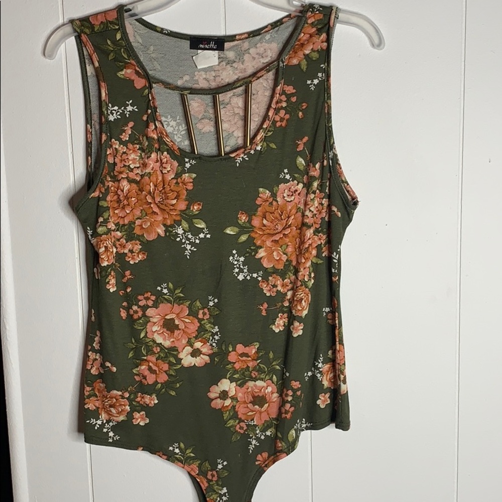 Olive green body suit